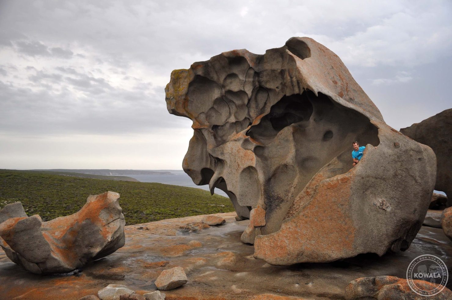 rochers sur Kangaroo Island en Australie