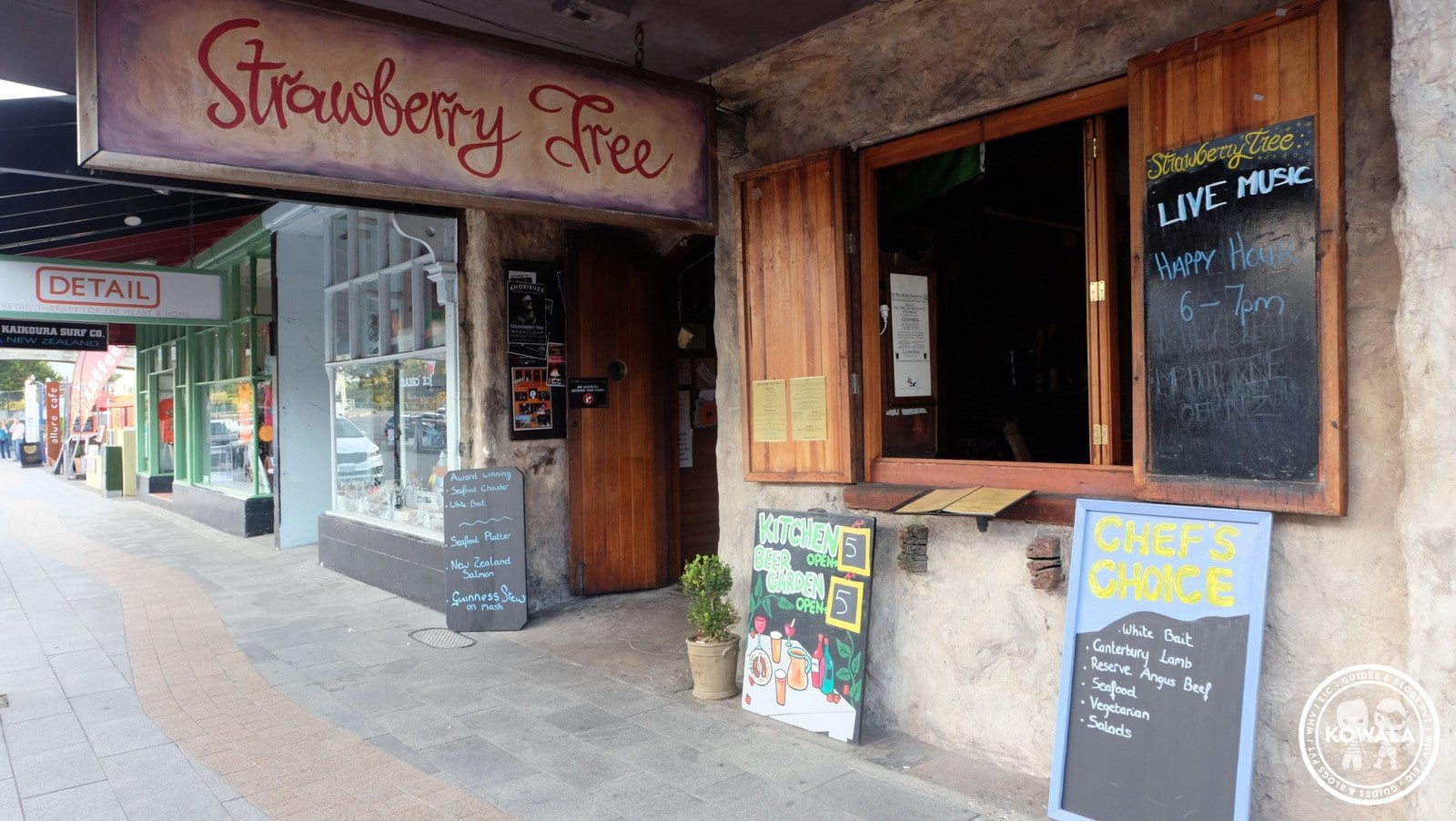 Le bar Strawberry Tree à Kaikoura