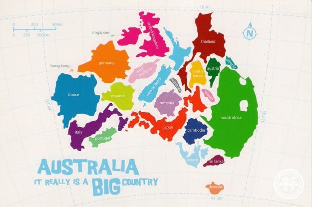 Australia is big - kowala