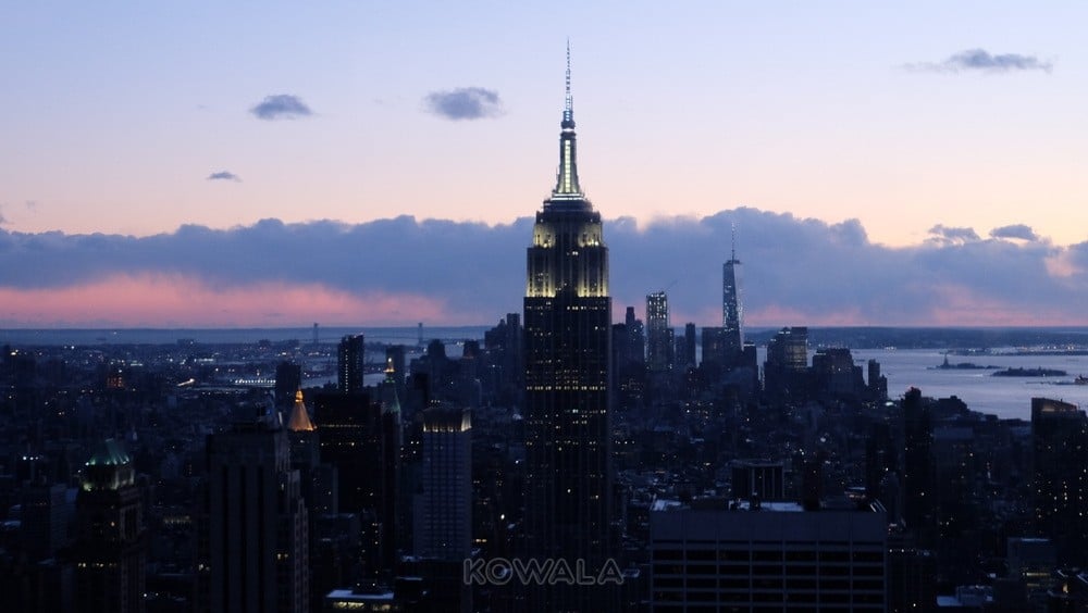 visite de New York en hiver et en 5 jours : empire state building
