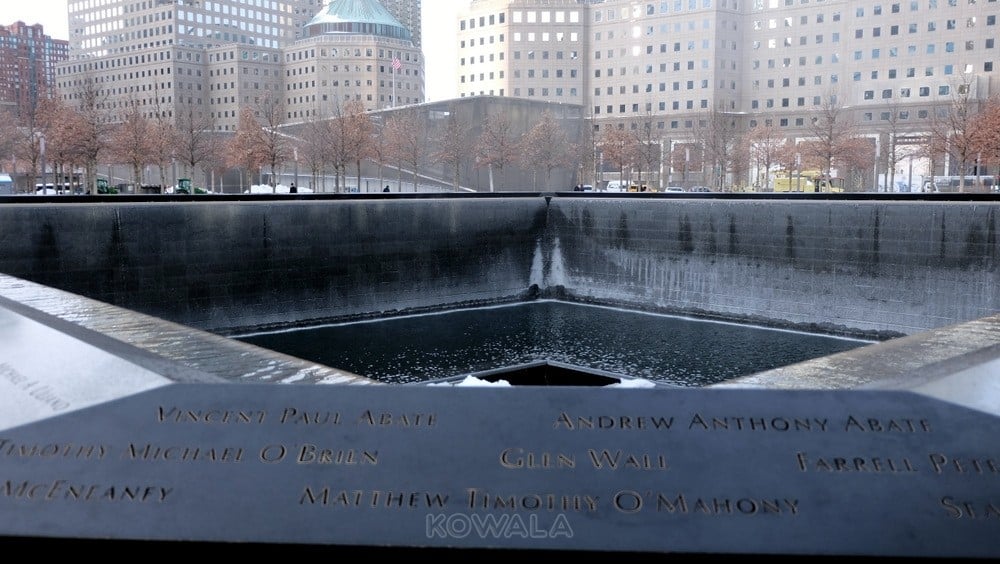 visite de New York en hiver et en 5 jours : memorial 11 septembre