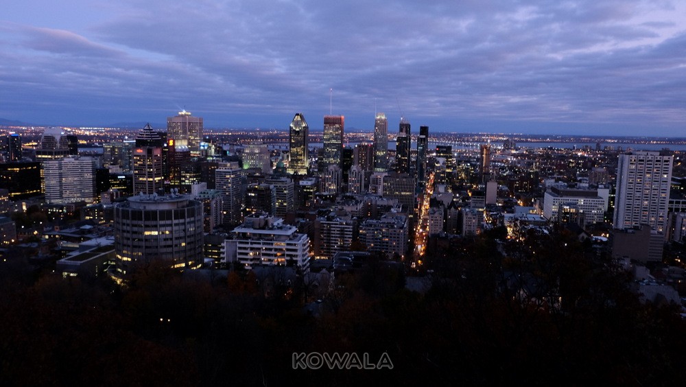 Montréal vue de nuit