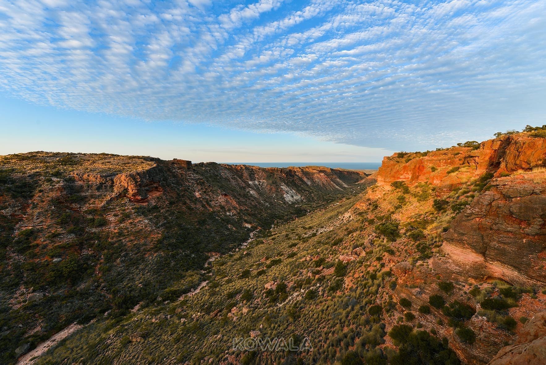 coucher de soleil sunset charles knife gorge cape range national park western australia