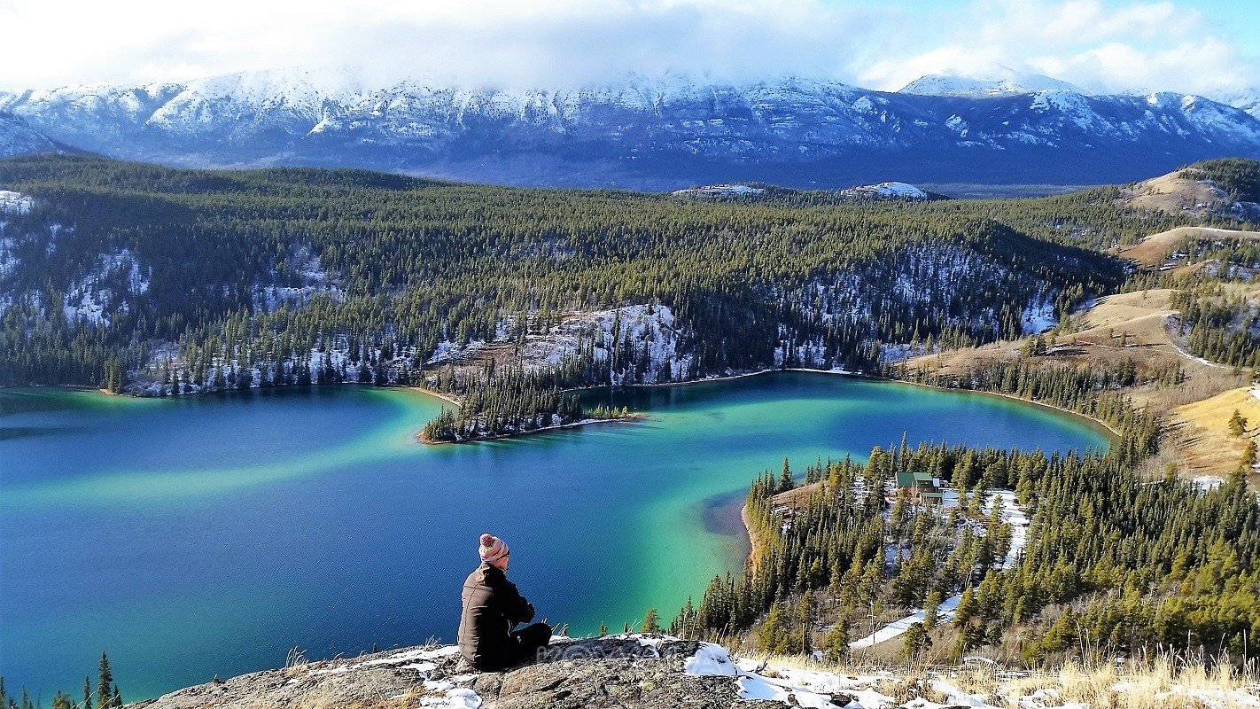Lac Émeraude, le plus photographié du Yukon, Canada