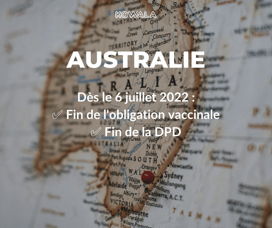 Fin obligation vaccin depart AUstralie